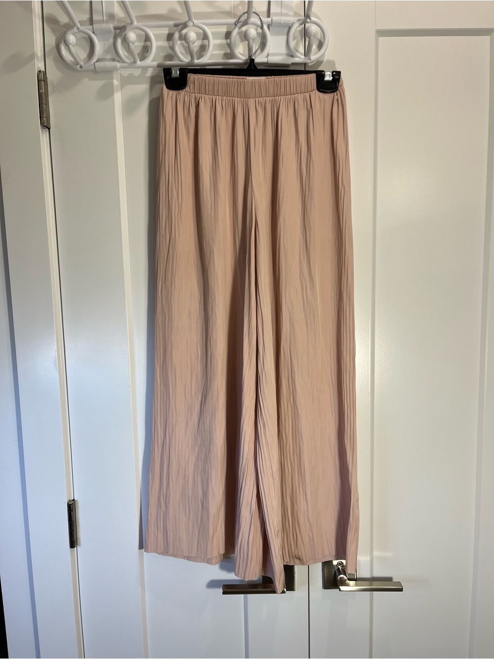 WILFRED Wide-Leg Pleated Pants in Blush Nude - FREE SHIPPING on Bundles $95+